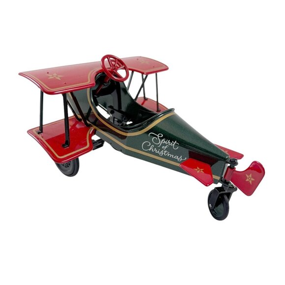 Hallmark Gold Crown 1930 Biplane Kiddie Car 1998 Exclusive Spirit of Christmas - Picture 3 of 12
